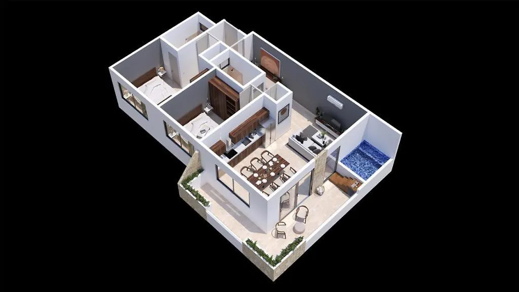 New! Luxury Condo With Plunge Pool & Home Theater Tulum Mexico